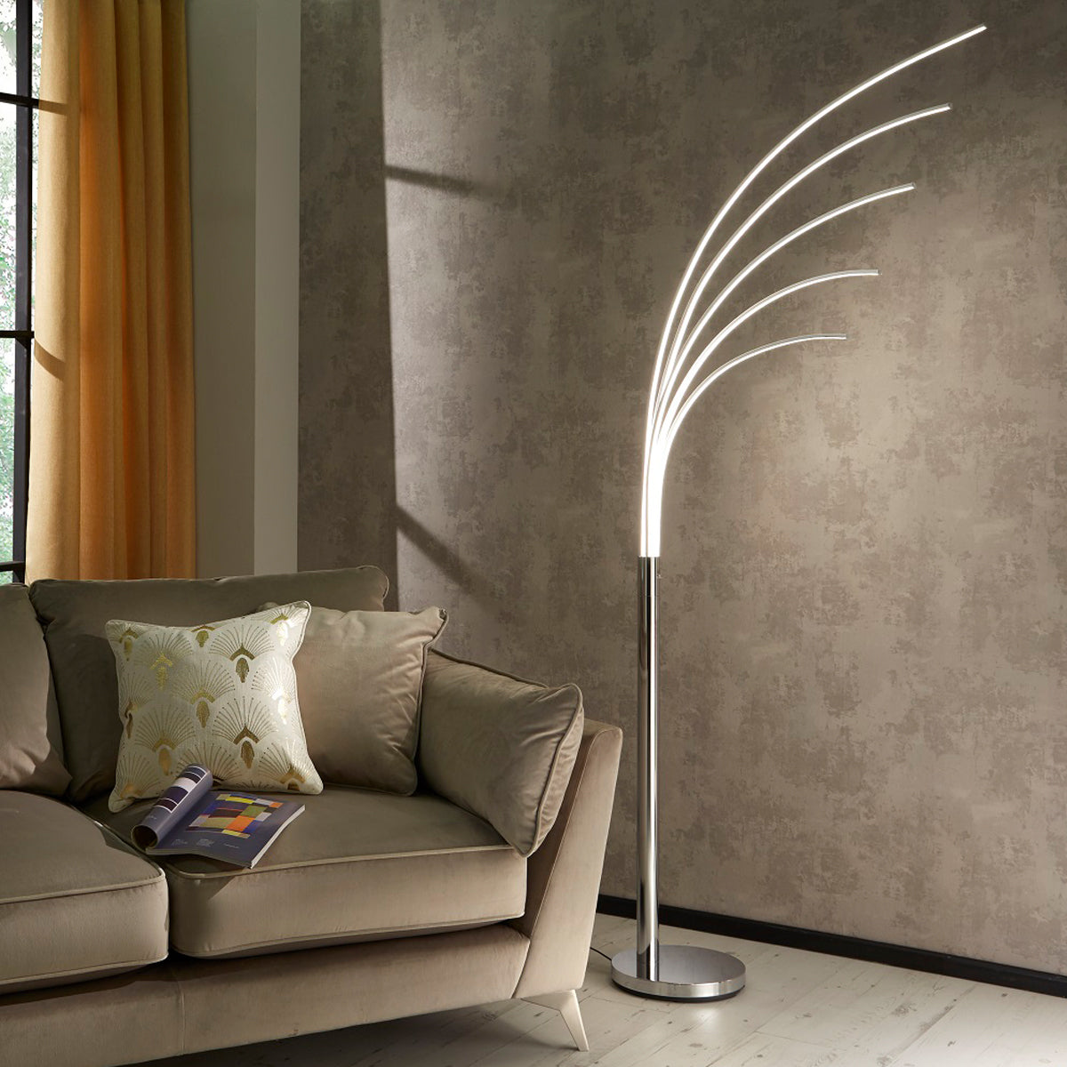 Fishing lamp floor lamp living room bedroom sofa next to the corner light  luxury design decoration large vertical table lamp