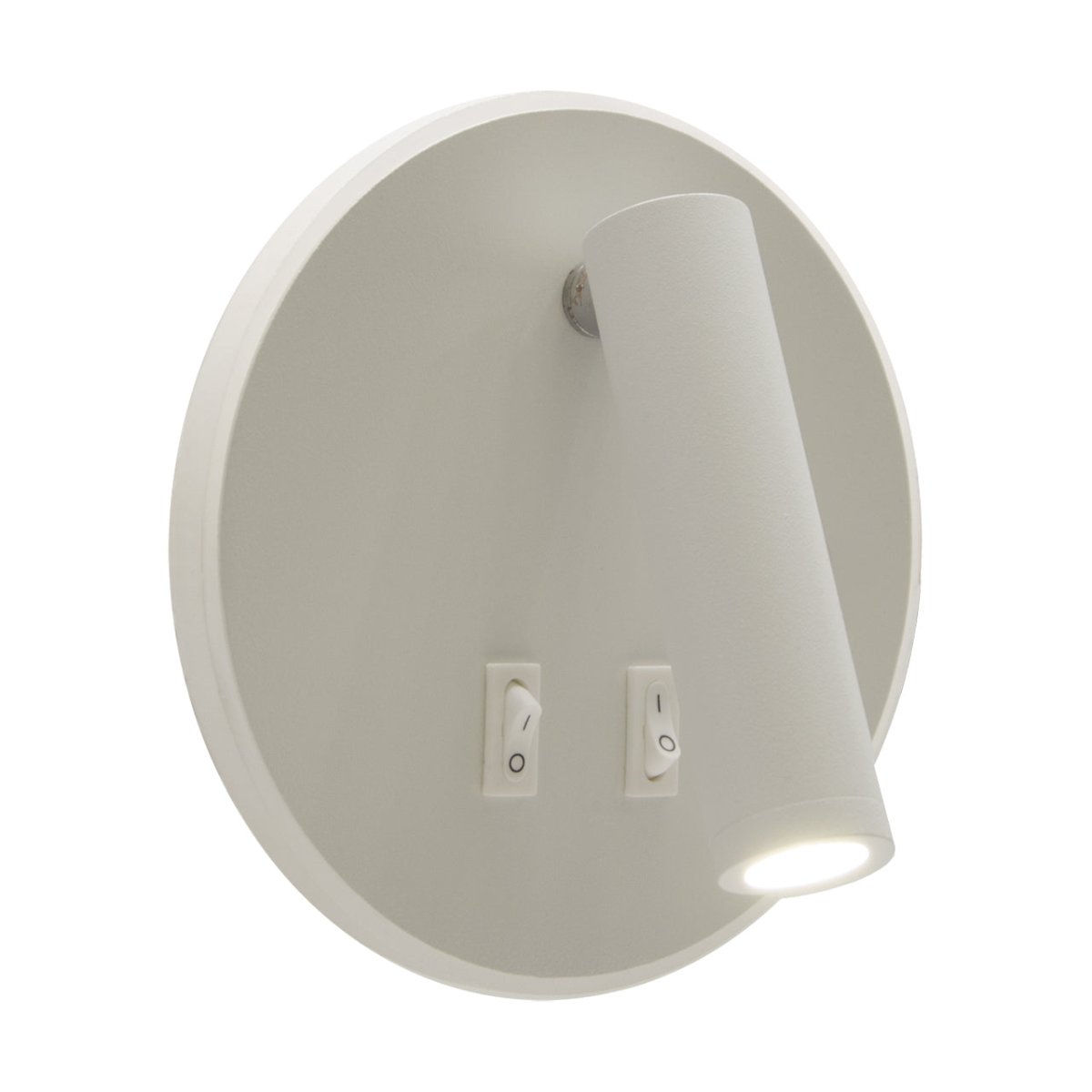 CGC JONES White Round LED Wall Light With LED Halo Edge