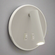 CGC JONES White Round LED Wall Light With LED Halo Edge