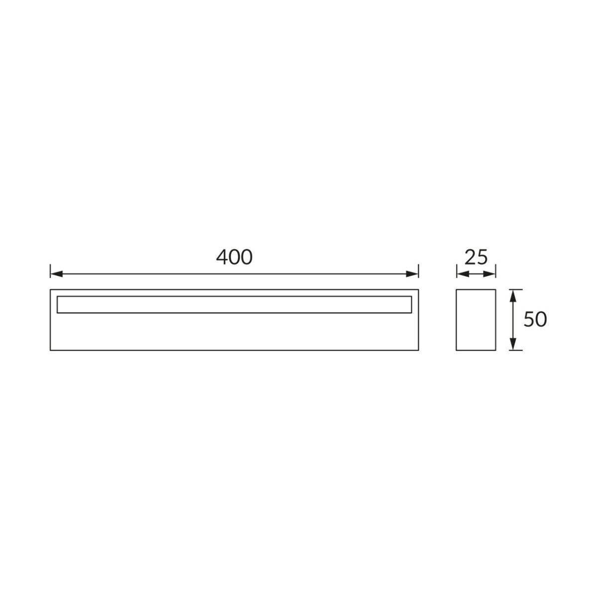 CGC AMI LED Chrome IP44 Bathroom Over Mirror wall Light 9W