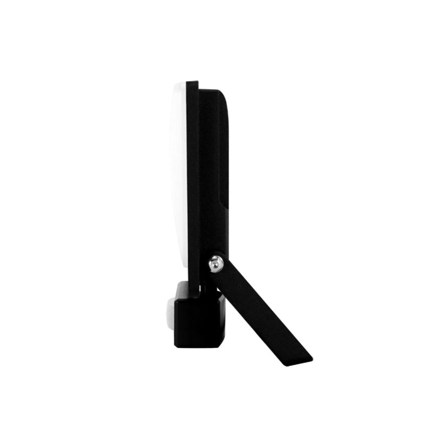 Our Parry LED outdoor wall light with built in PIR motion sensor is a highly efficient light source. This flood light is a stylish outdoor solution for your home. It has a solid aluminium construction and a polycarbonate cover. The easily adjustable design of this outdoor flood light allows it to be used functionally for lighting paths and aesthetically decorate the walls of your home with a beautiful, bright glow