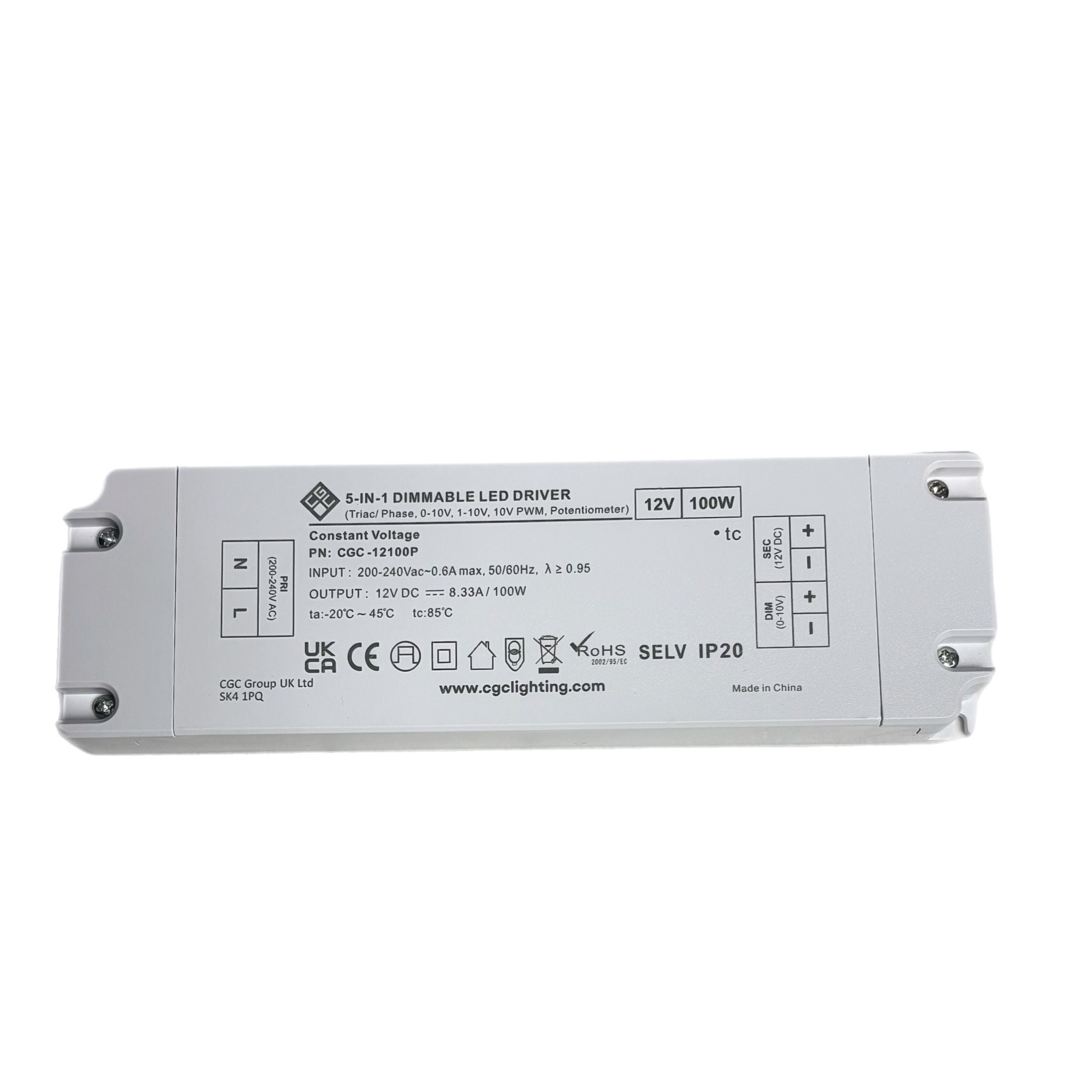 100W 12V TRIAC 5 in 1 Universal Dimmable LED Driver