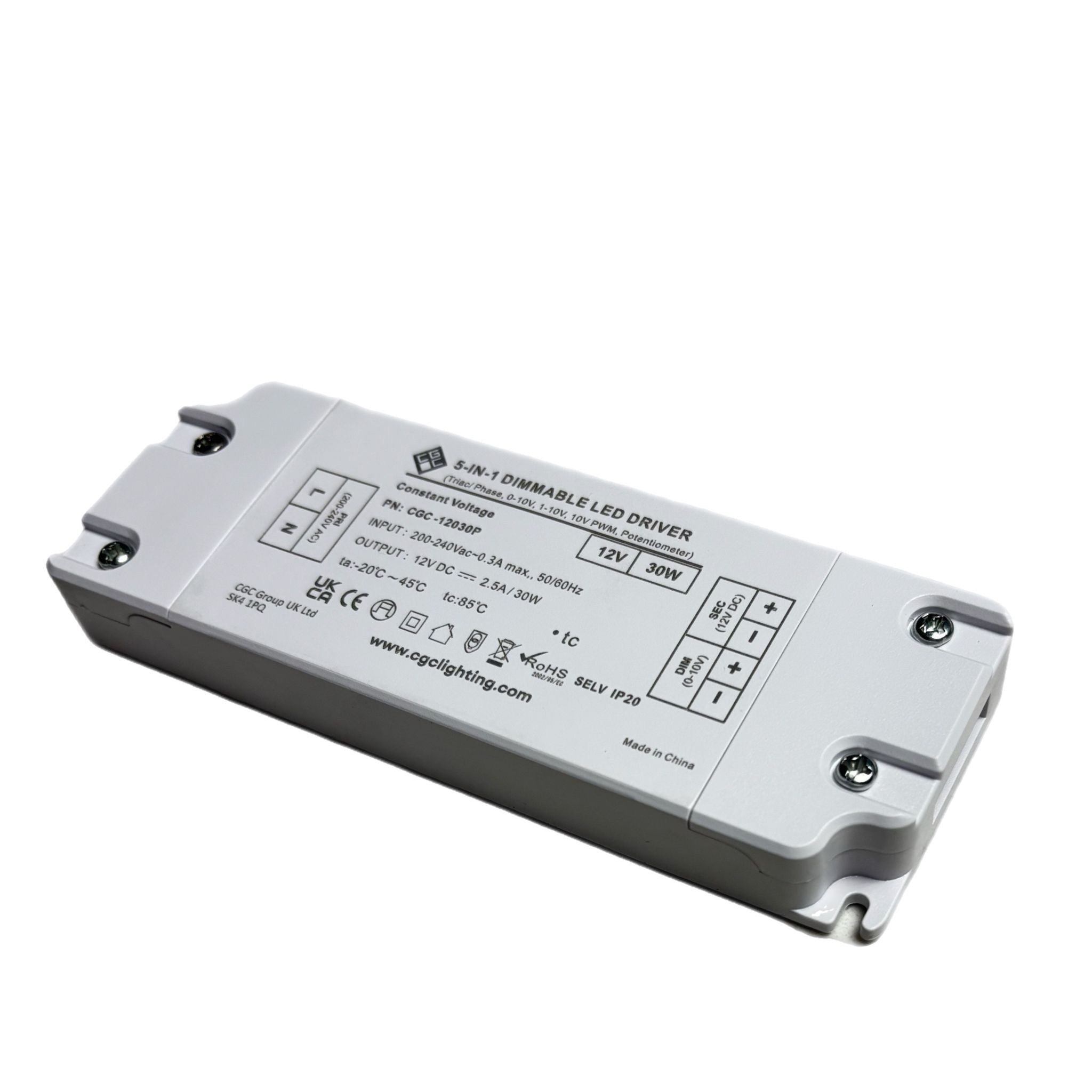30W 12V TRIAC 5 in 1 Universal Dimmable LED Driver