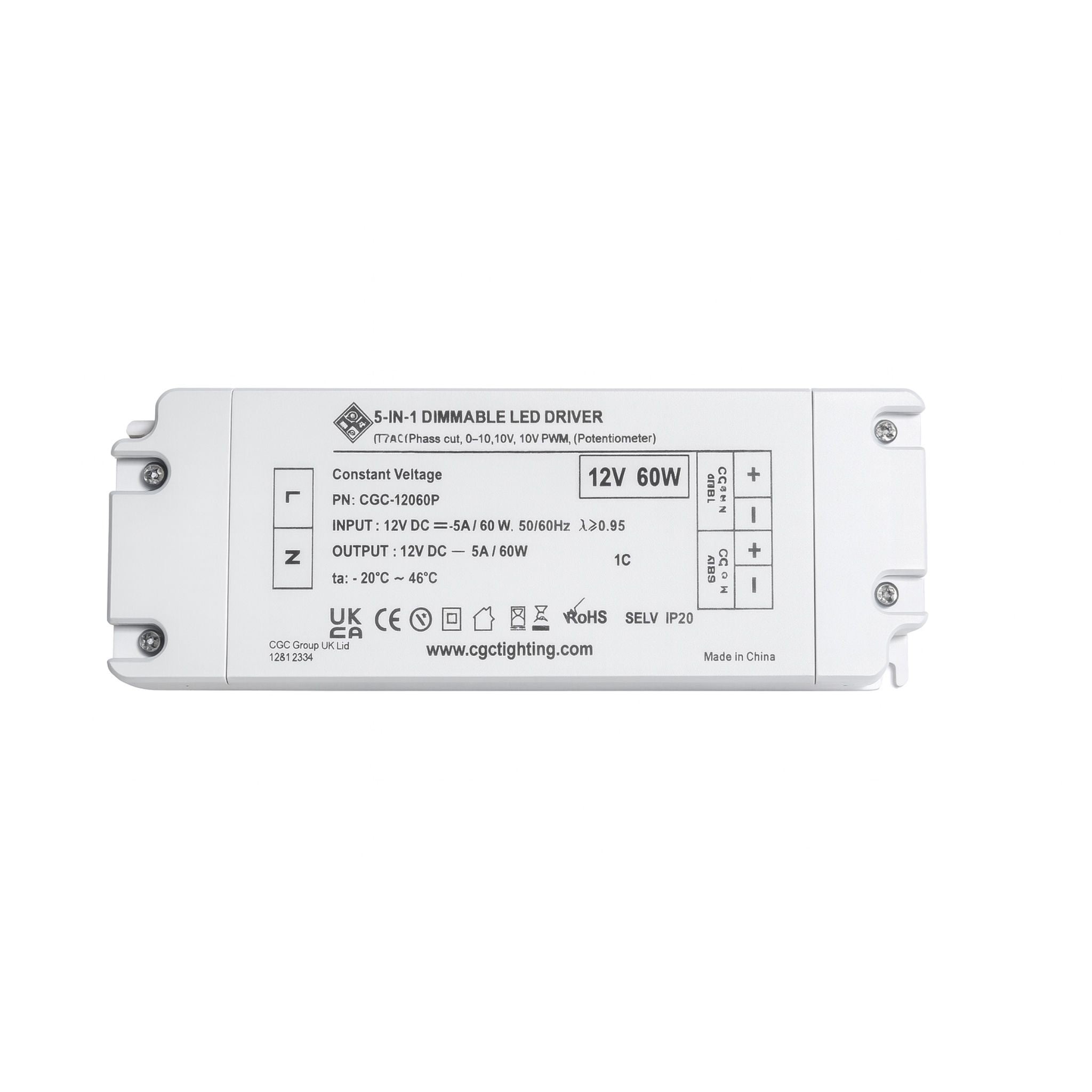 60W 12V TRIAC 5 in 1 Universal Dimmable LED Driver