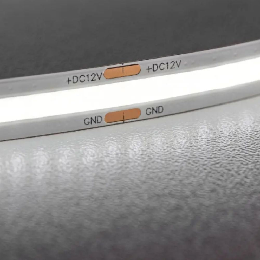 5m 12V LED COB Strip Light 4000K Natural White 700lm/m 320LED/m