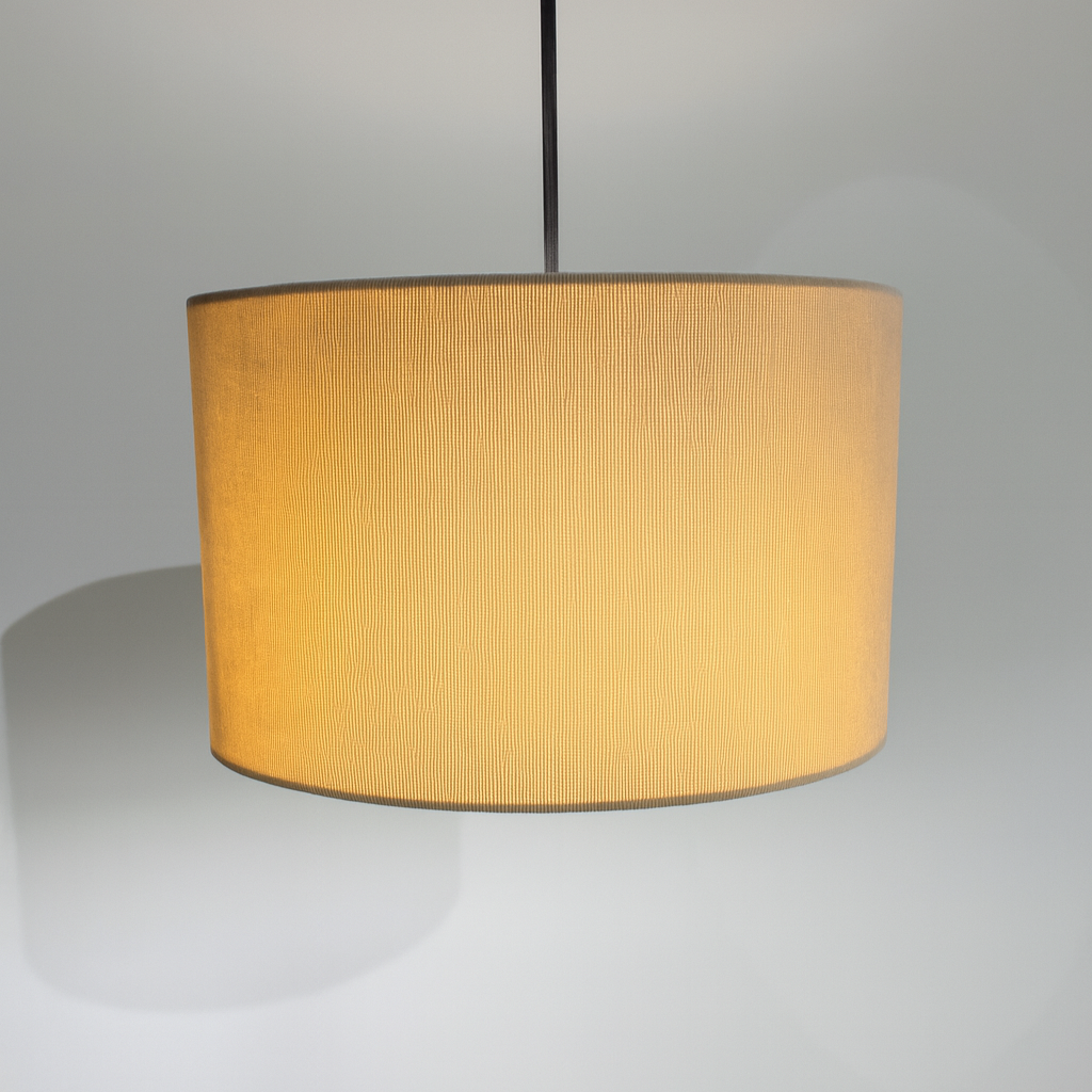 CGC LOLA Cream Corduroy 30cm Lampshade Matching Silk Inner