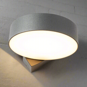 CGC DARCY Anthracite Dark Grey Adjustable Round LED Outdoor Wall Light 3000k Warm White IP54
