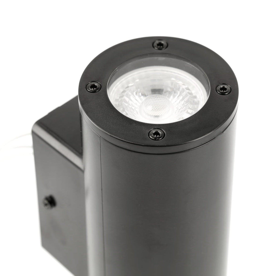 Our Sherri up and down black cylinder wall light would look perfect in a modern or more traditional home design. Outside lights can provide atmospheric light in your garden, at the front door, patio, walls driveway or on the terrace as well as a great security solution. It is designed for durability and longevity with its robust material producing a fully weatherproof and water resistant light fitting.