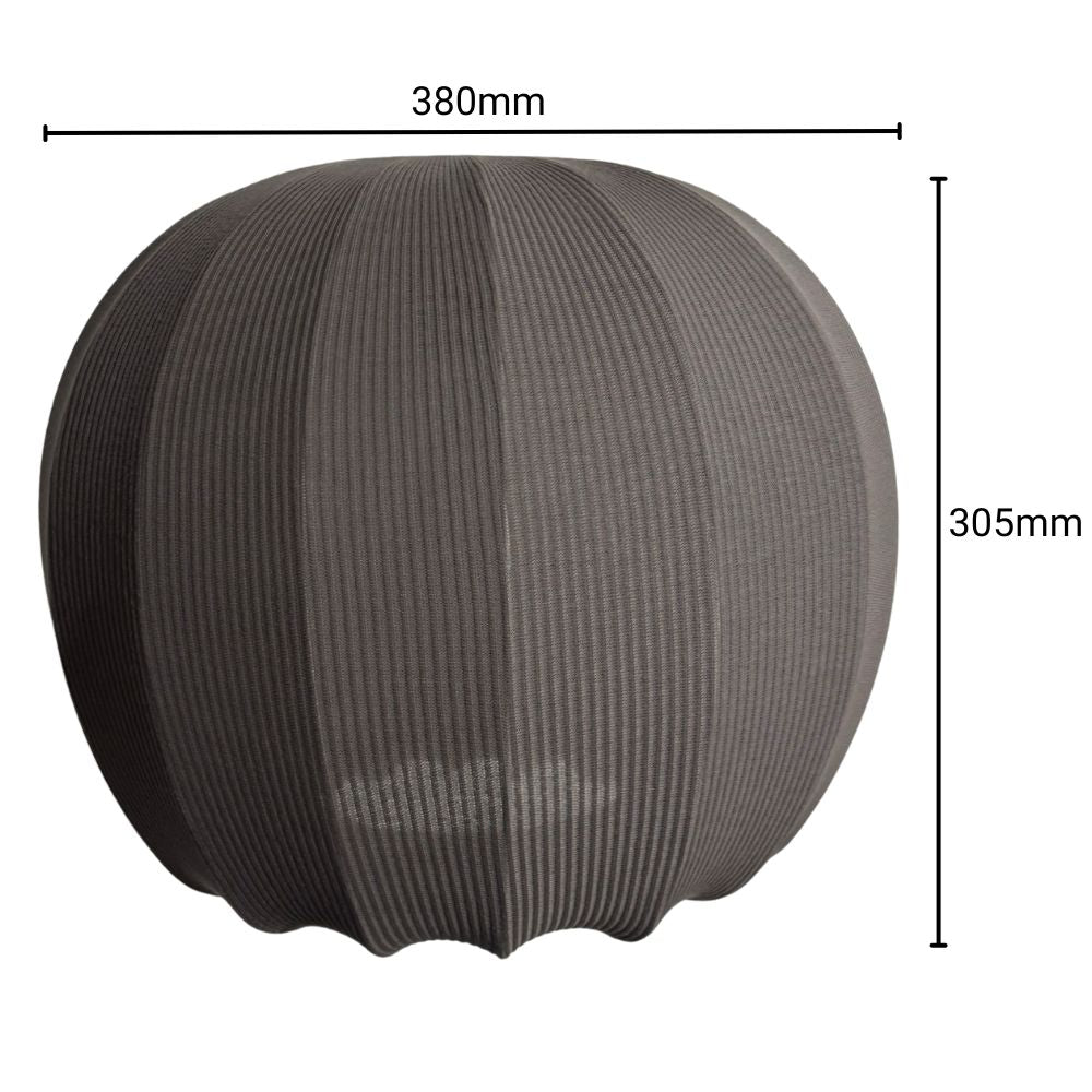 grey ribbed light shade