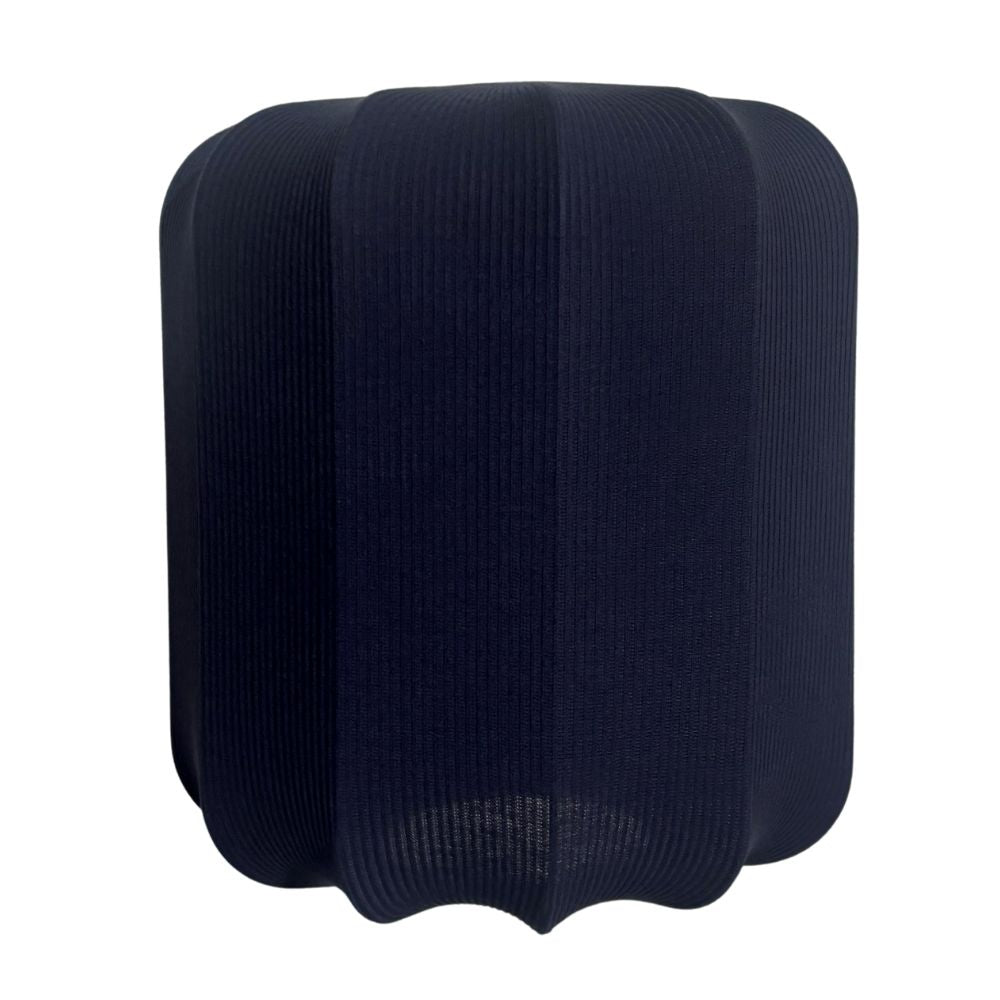 navy lampshade on a white background