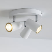 CGC LAYLA  Adjustable White 3 Light Ceiling Spotlight Plate
