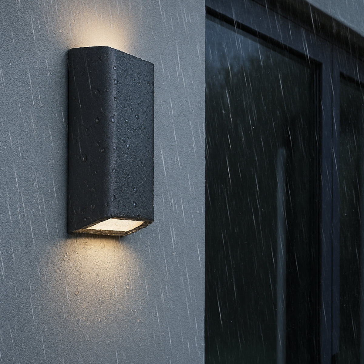 CGC WILMA Dark Grey Rectangular Outdoor LED Wall Light
