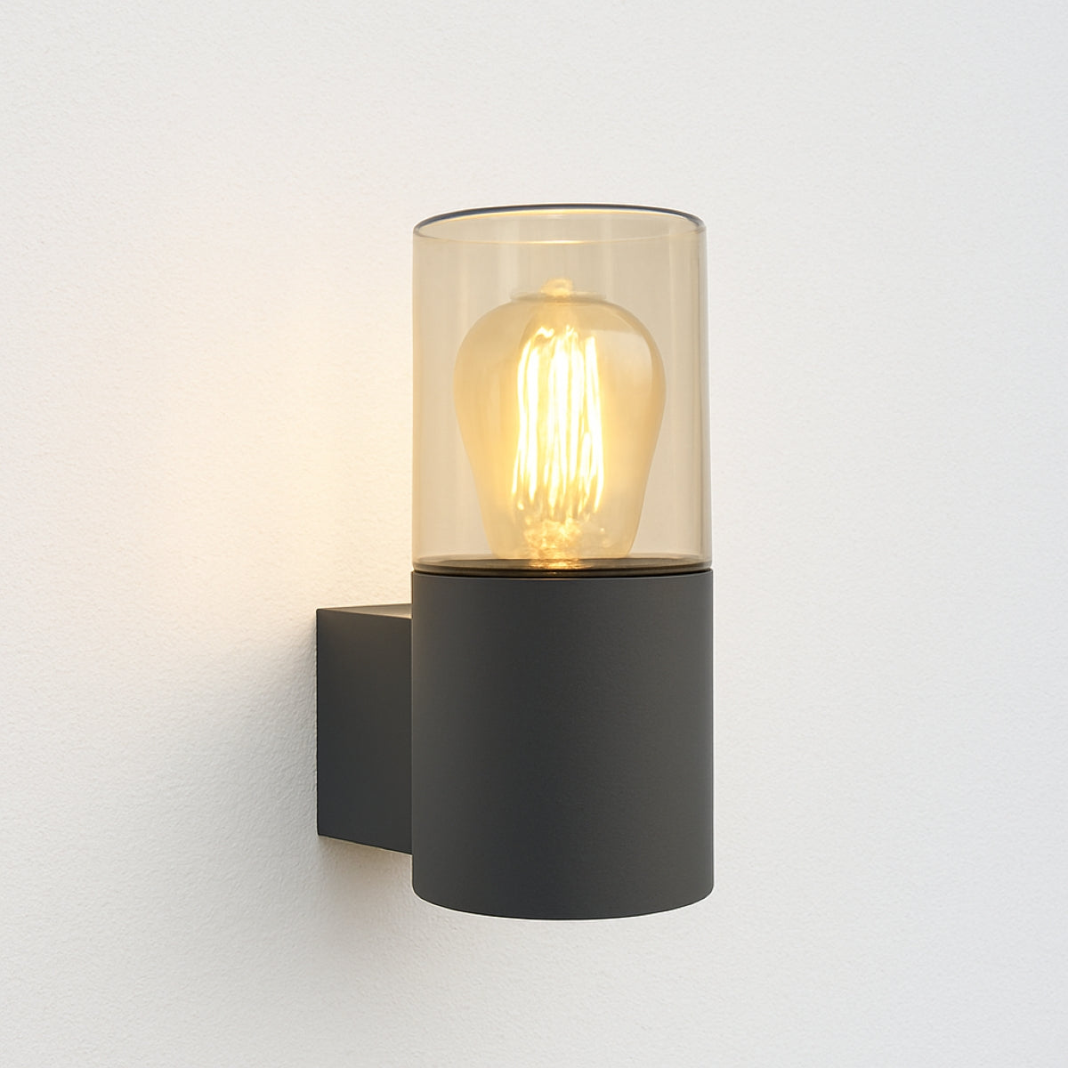 CGC BLUEBELL Dark Grey Cylinder Wall Light with Smoke Diffuser