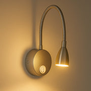 CGC STONEY LED Chrome Flexible Wall Light Bedside Table Reading Light