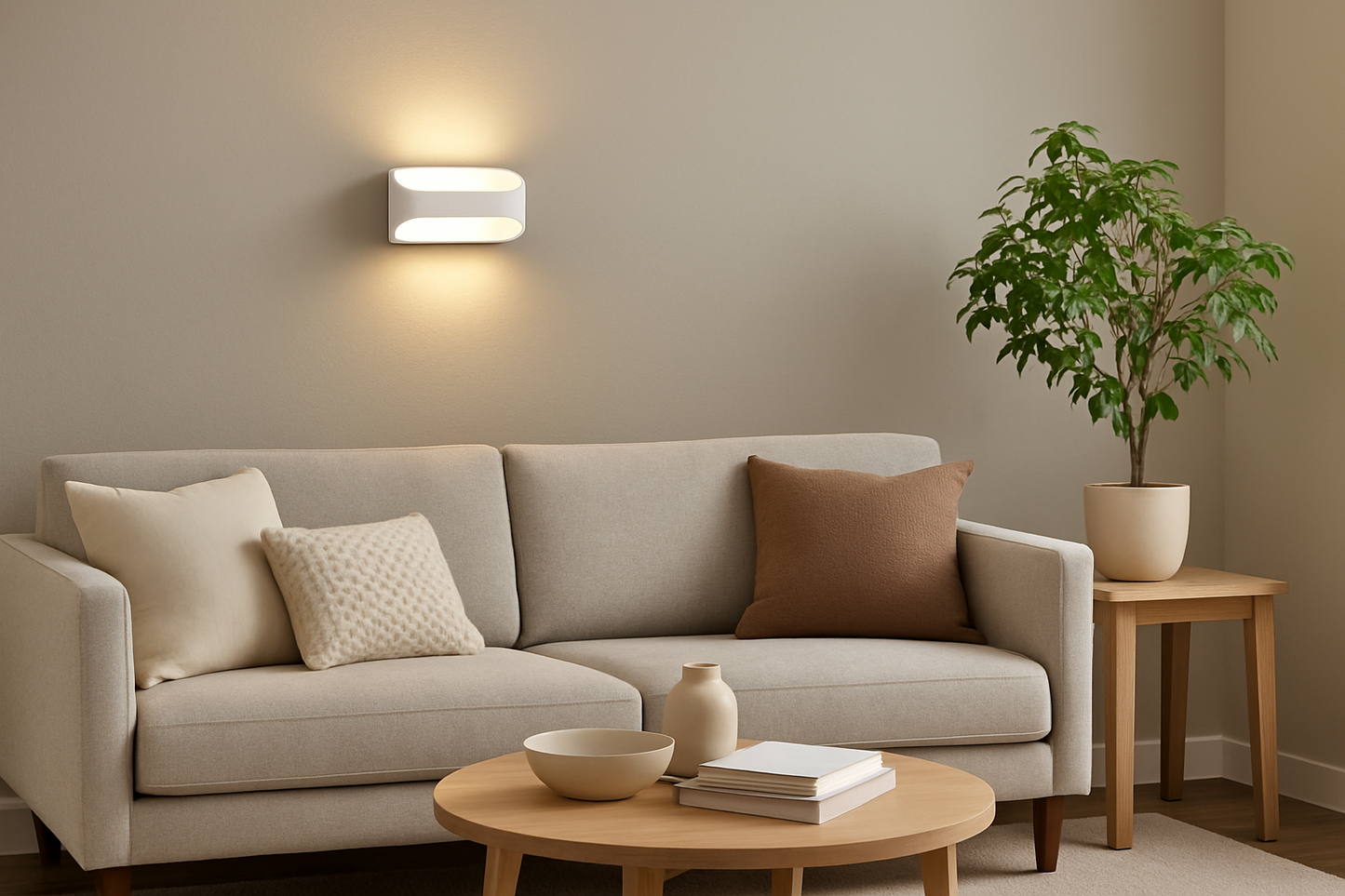 CGC COLTON White Halo Up Down LED Wall Light 10W