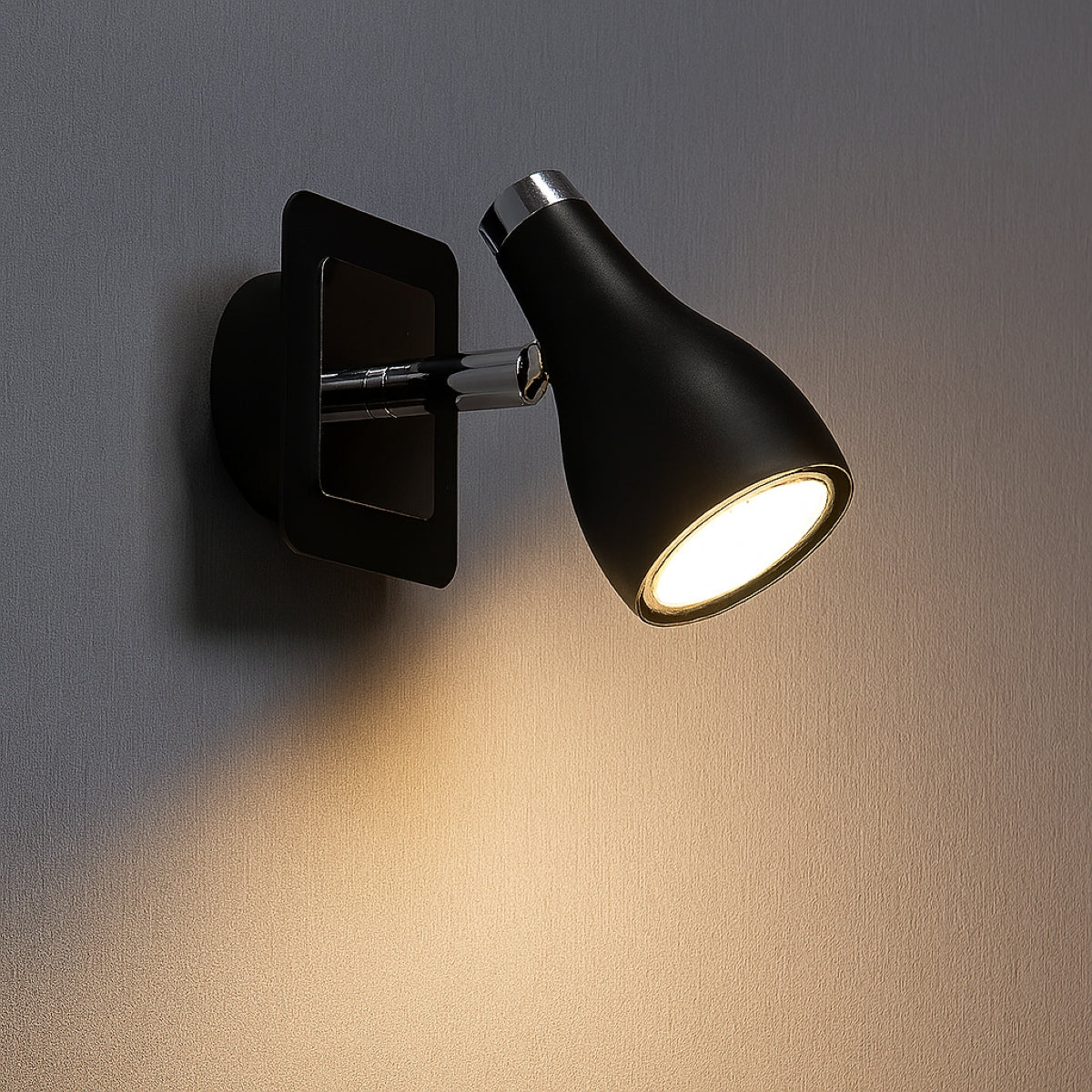 CGC JONAH Black Chrome Adjustable Ceiling Wall LED Light