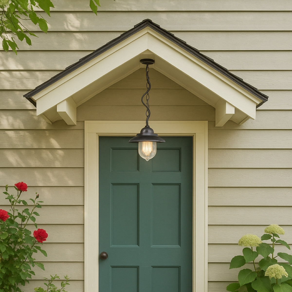 CGC RYDER Black Hanging Lantern Outdoor Light