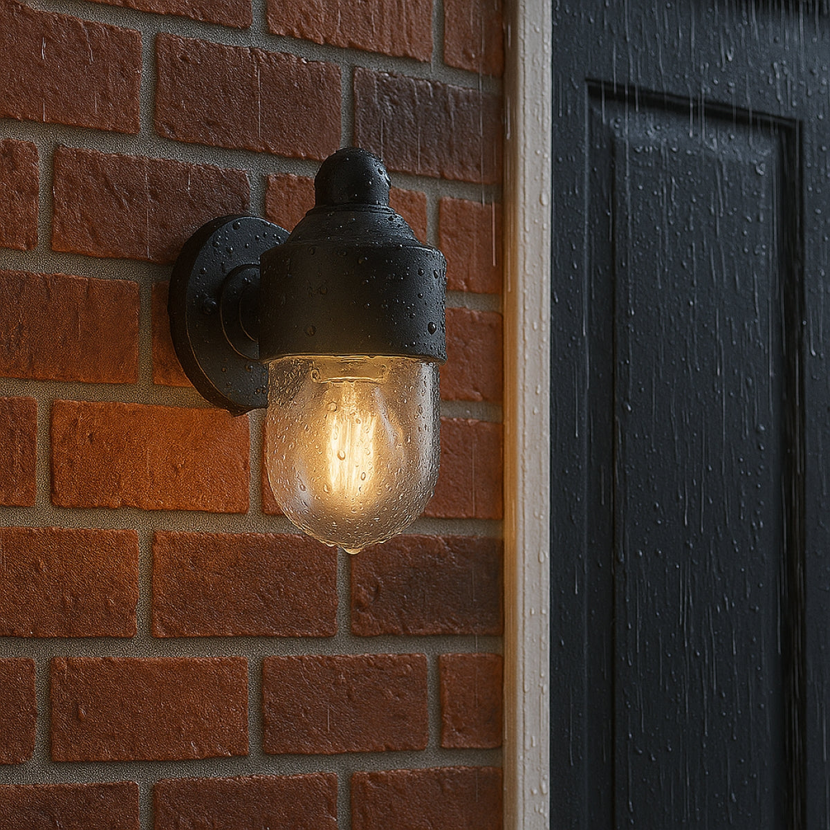 CGC VERONICA Black Cylinder Modern Outdoor Light