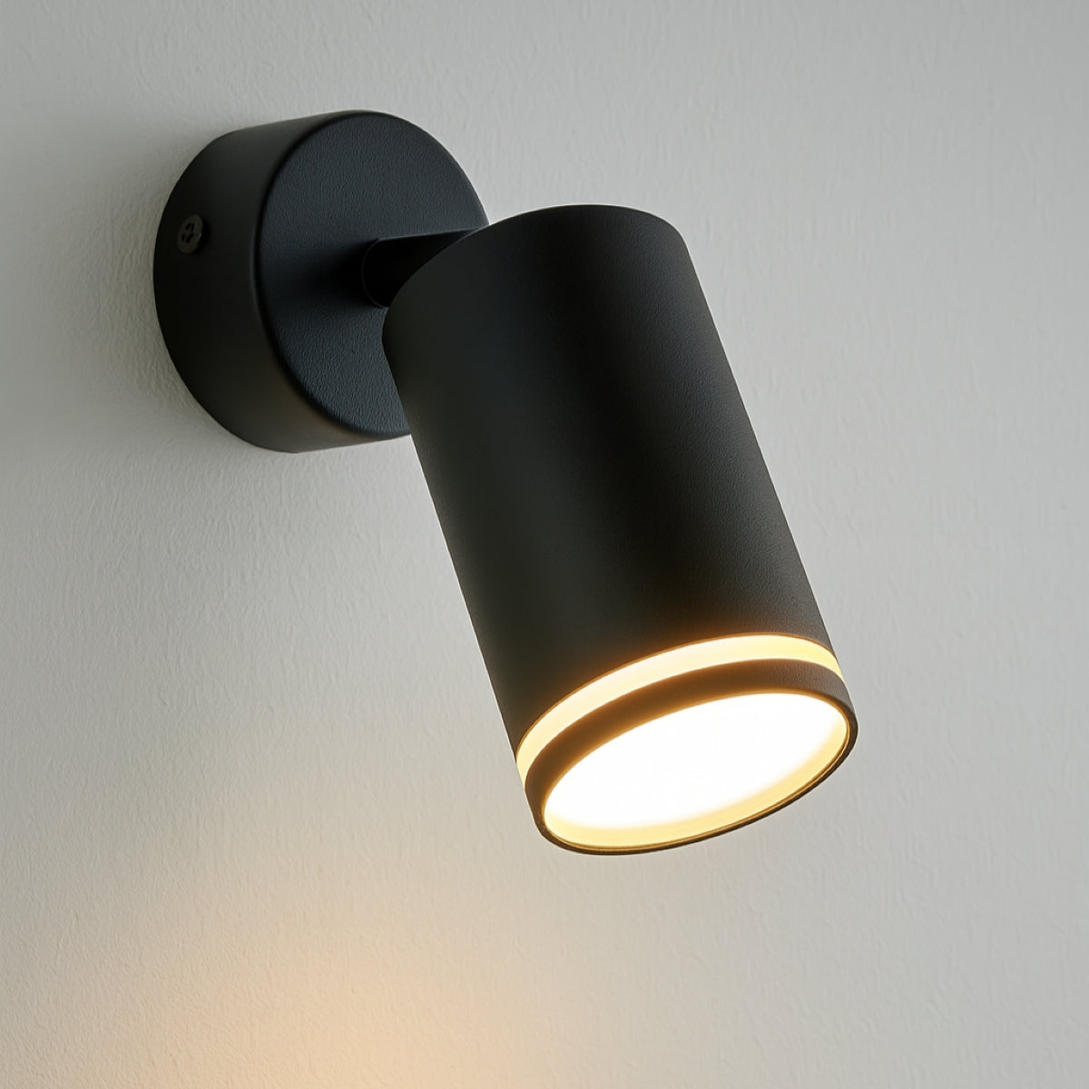 CGC OLI Black GU10 Ceiling Wall Spot Light Halo Ring With Adjustable Head