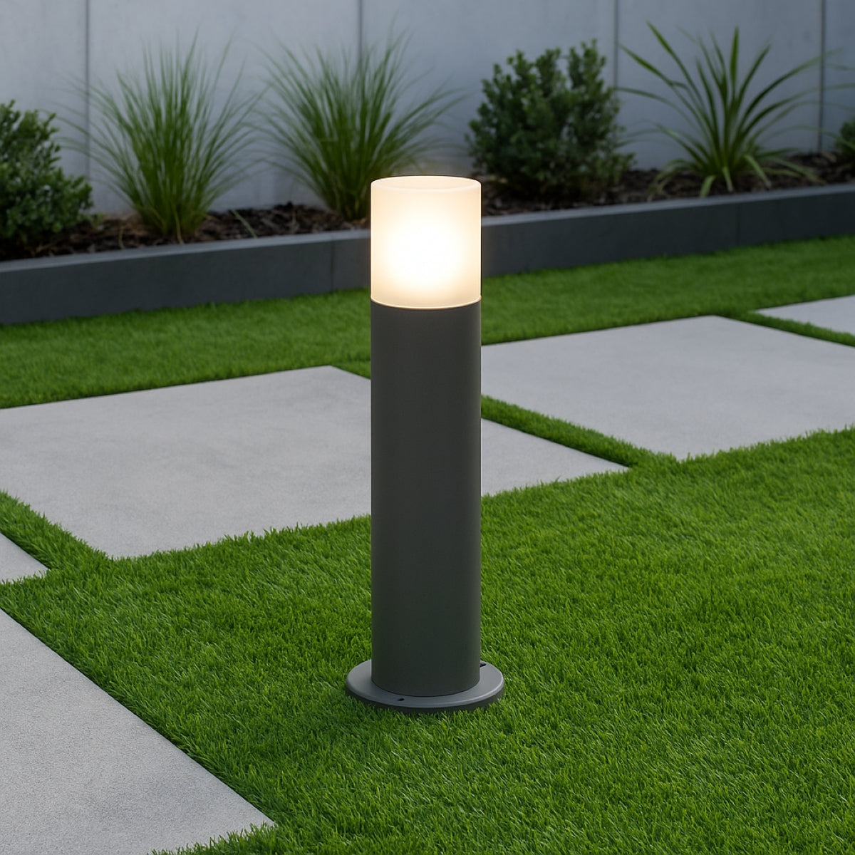 CGC CORTEZ Dark Grey Medium Outdoor Post Light