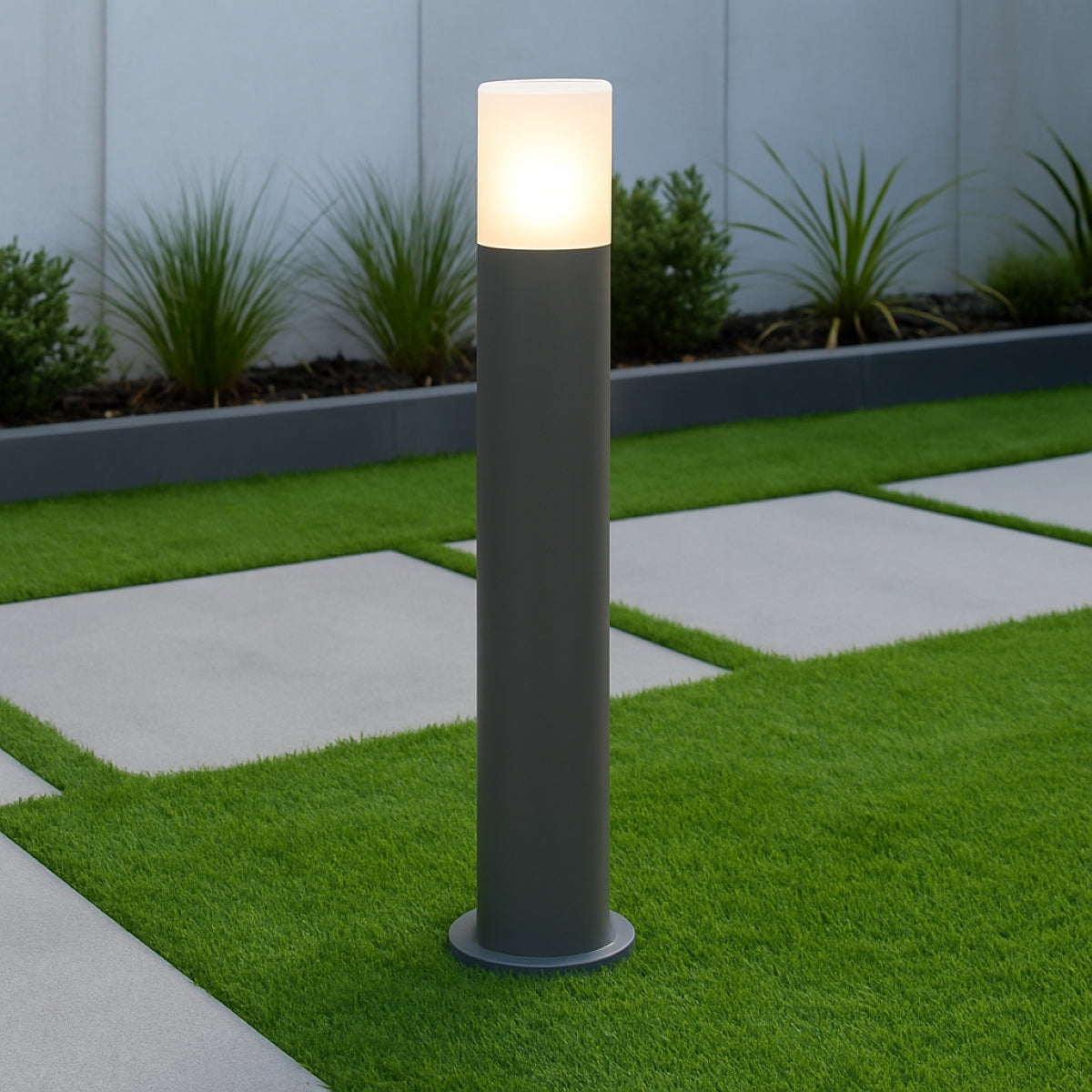 CGC CORTEZ Dark Grey Tall Outdoor Post Light