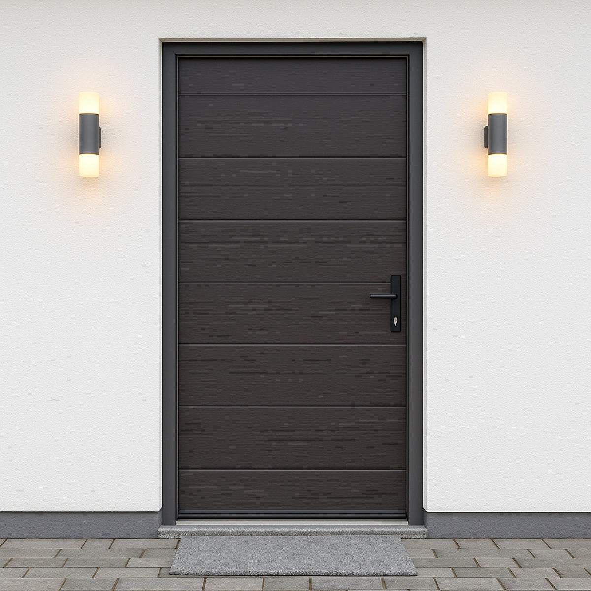 CGC CORTEZ Dark Grey Double Outdoor Wall Light