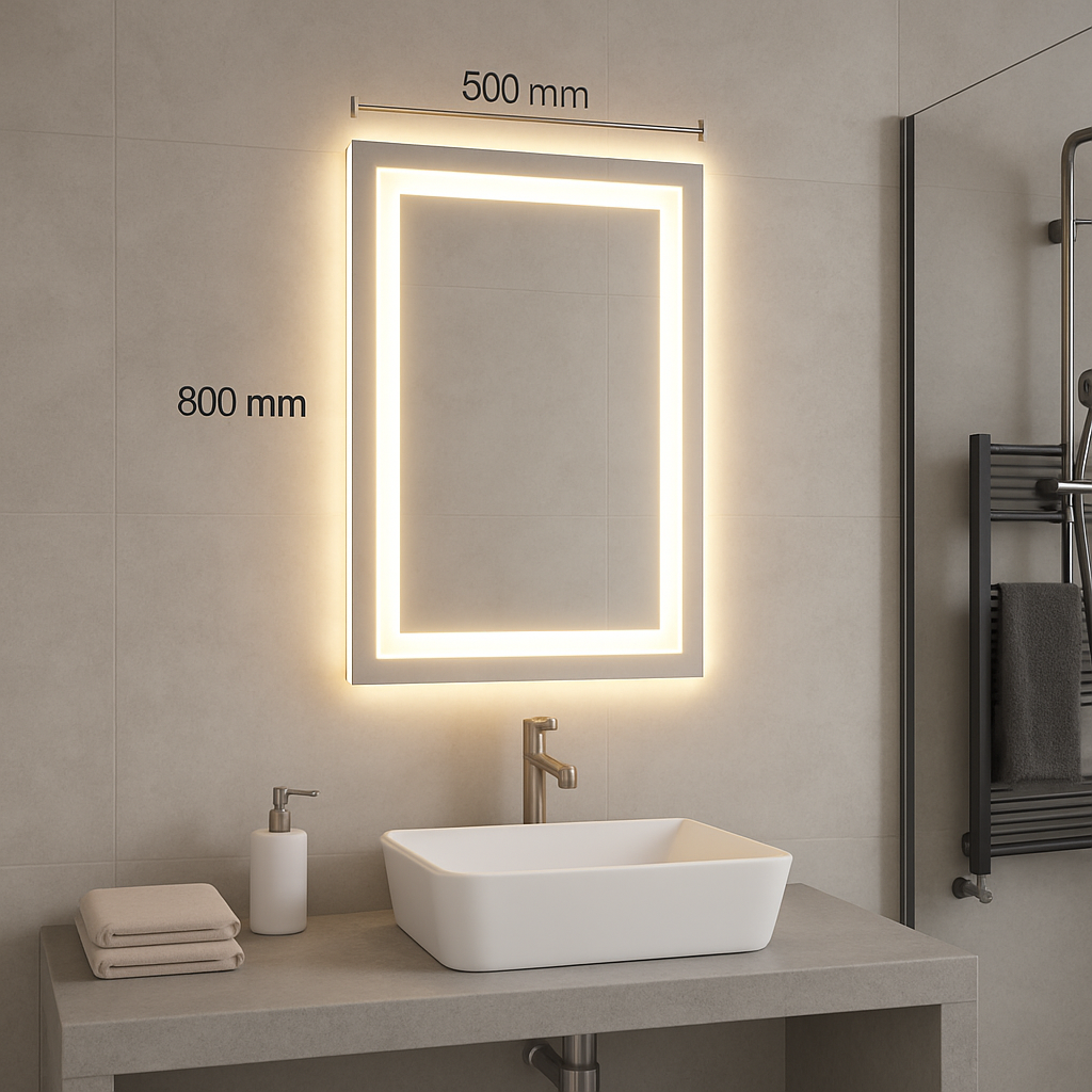 CGC JULIANA LED Illuminated Bathroom Mirror Light 800x500mm