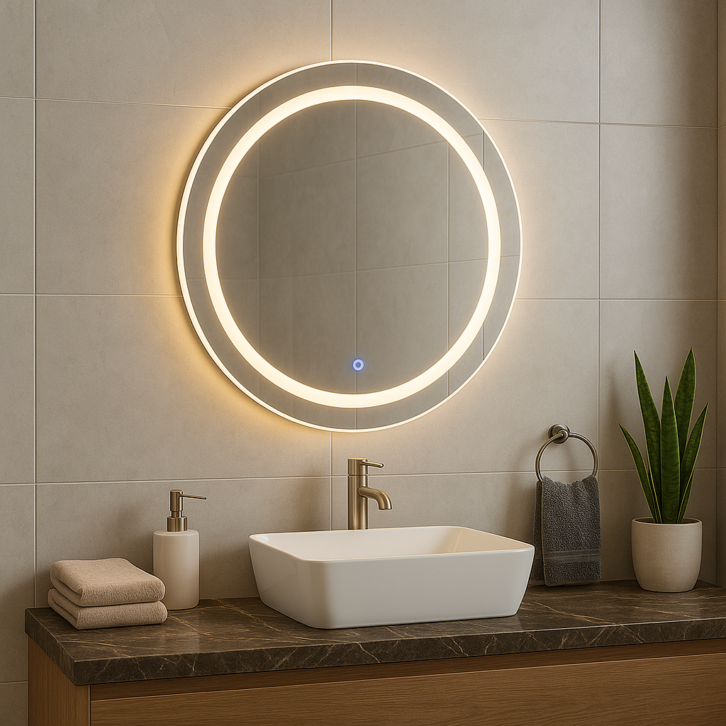 CGC AURELIA 600mm Round LED Mirror Light with 3 CCT switch