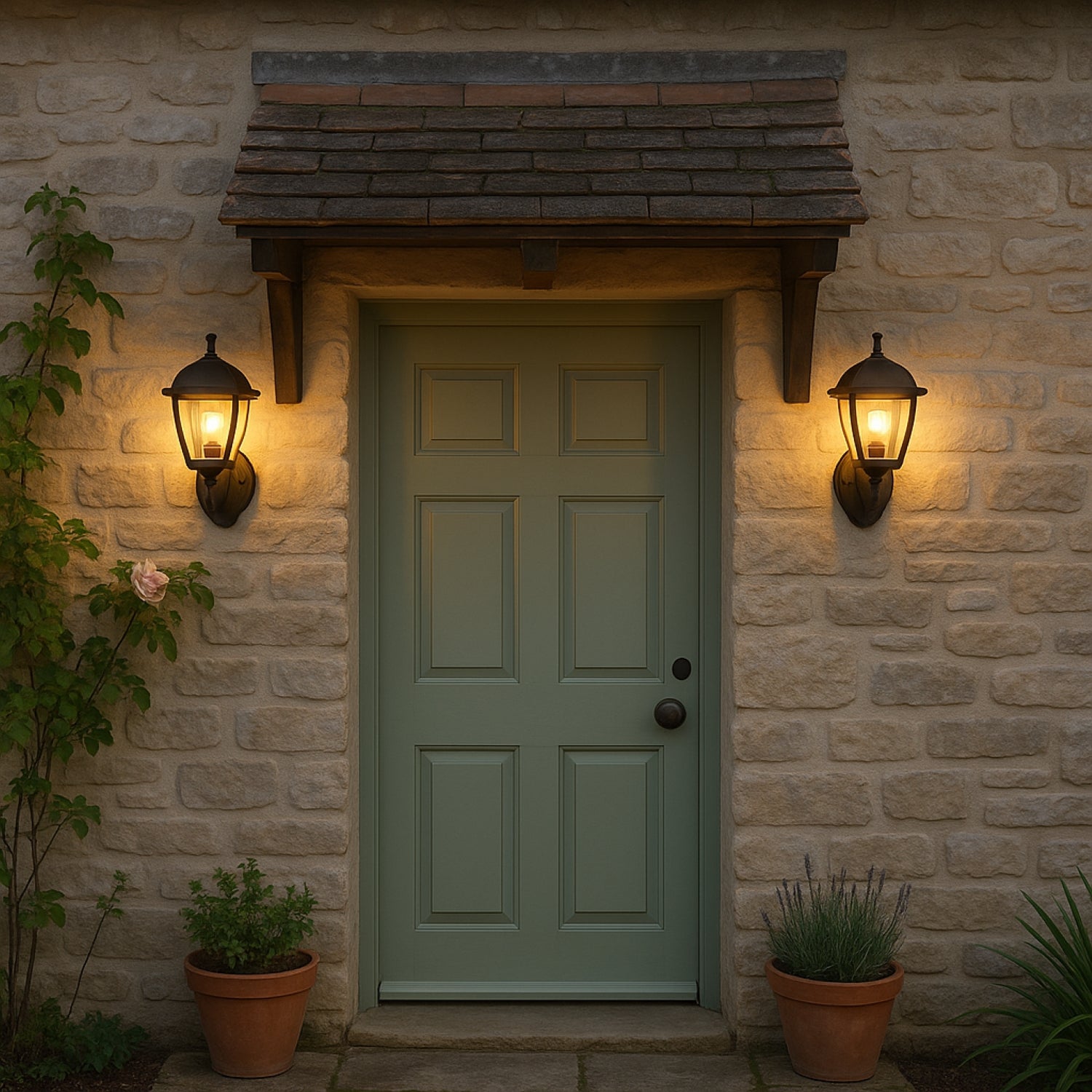 CGC MYRA Large Black Outdoor Wall Lantern Light with Clear Diffuser IP44 Polycarbonate Coastal