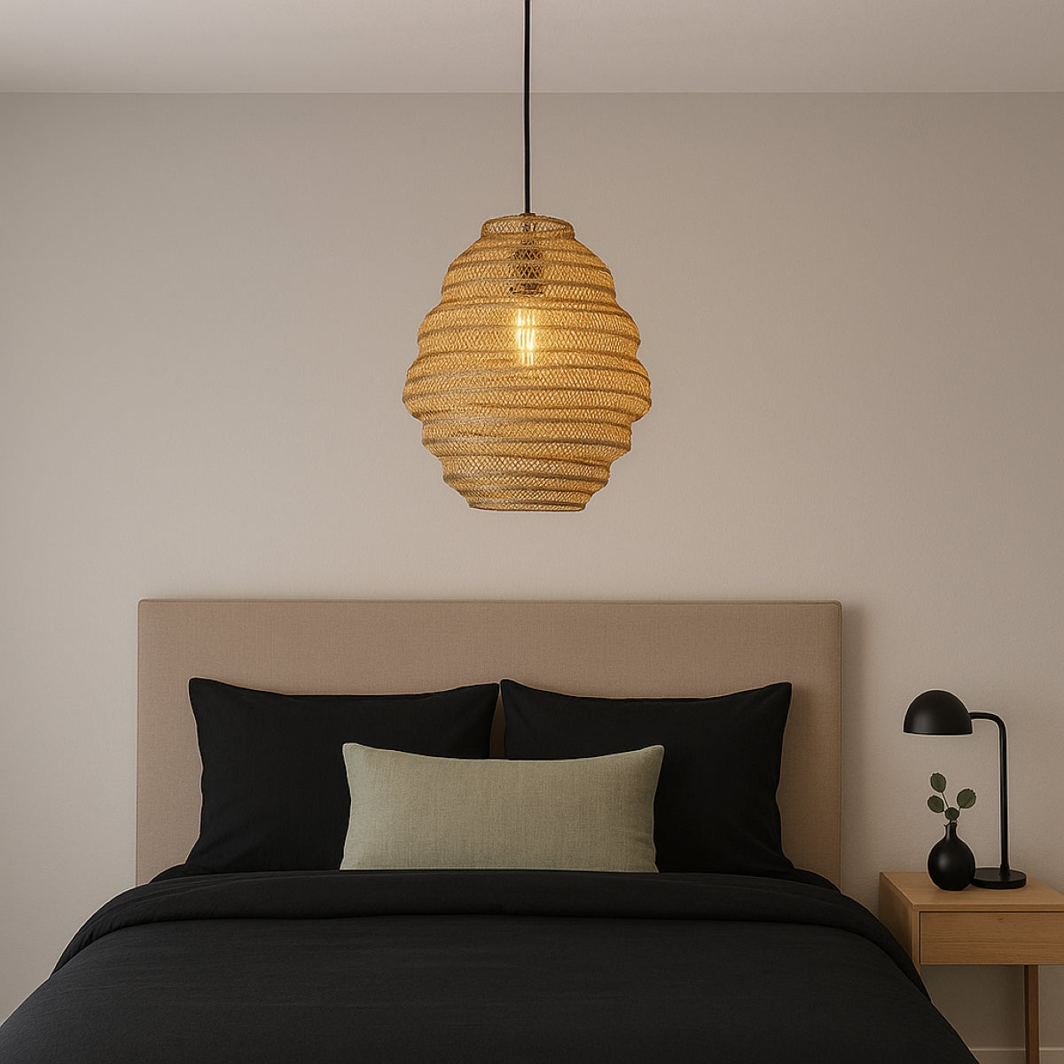 CGC CASABLANCA Medium Matt Gold Mesh Moroccan Metal Ceiling Pendant Light and Lamp Shade