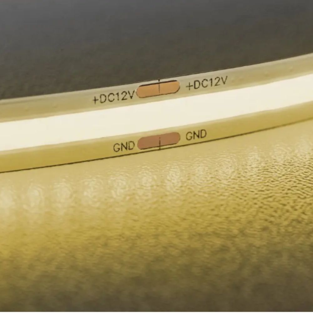 5m 12V LED COB Strip Light 2700k Warm White 600lm/m 320LED/m