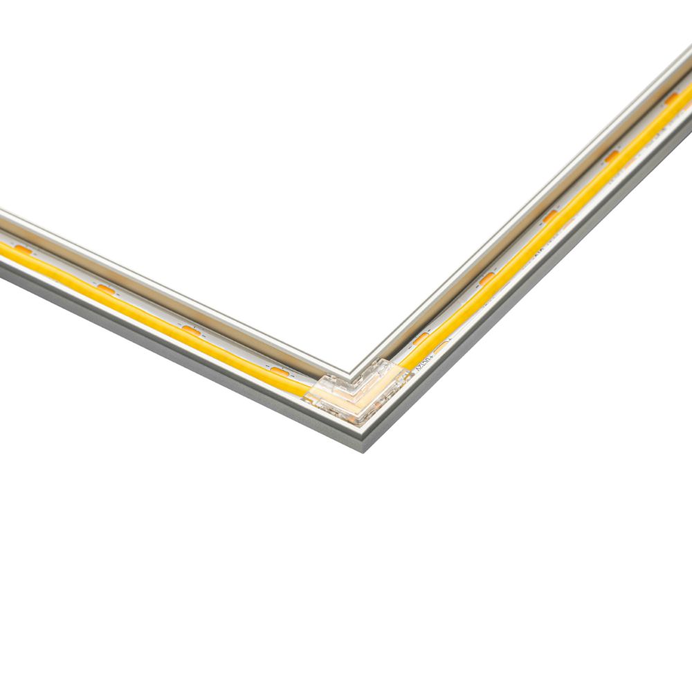Transparent corner connector for COB LED Strip