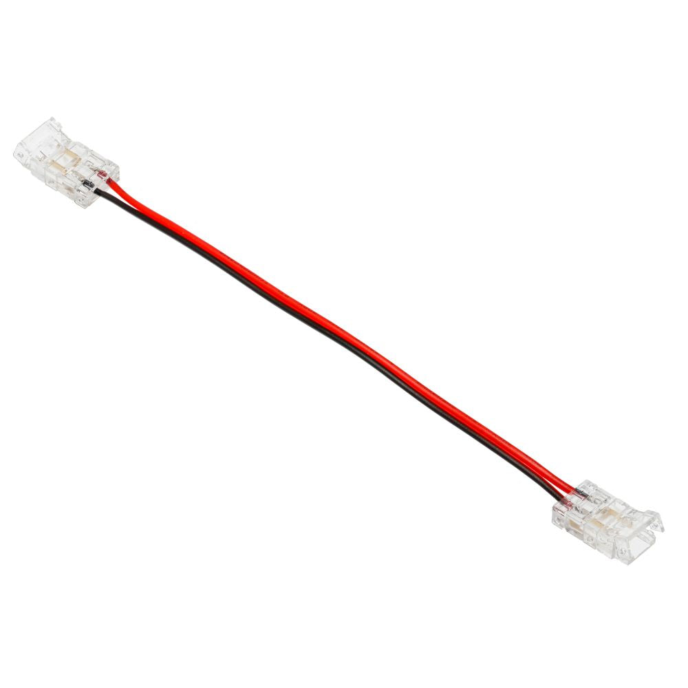 Transparent twin connector for COB LED Strip with 15cm Cable