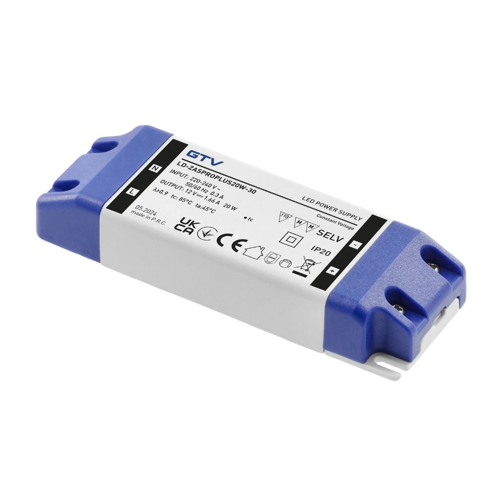 20W 12V Non-Dimmable LED Driver