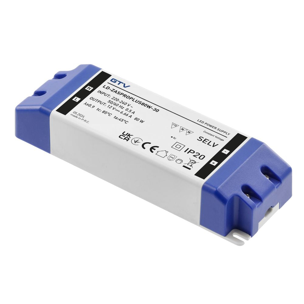 80W 12V Non-Dimmable LED Driver