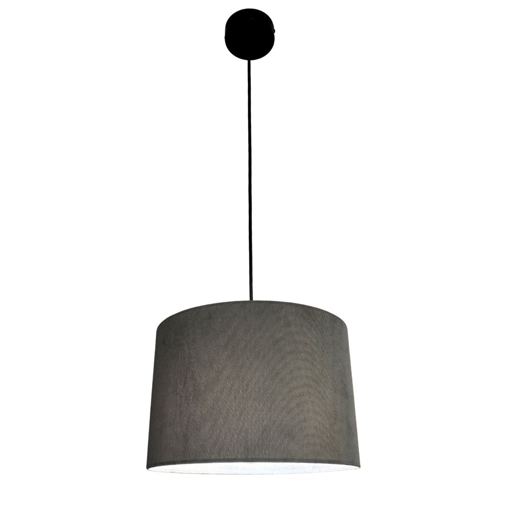 CGC LOLA Grey Corduroy 30cm Lampshade Matching Silk Inner