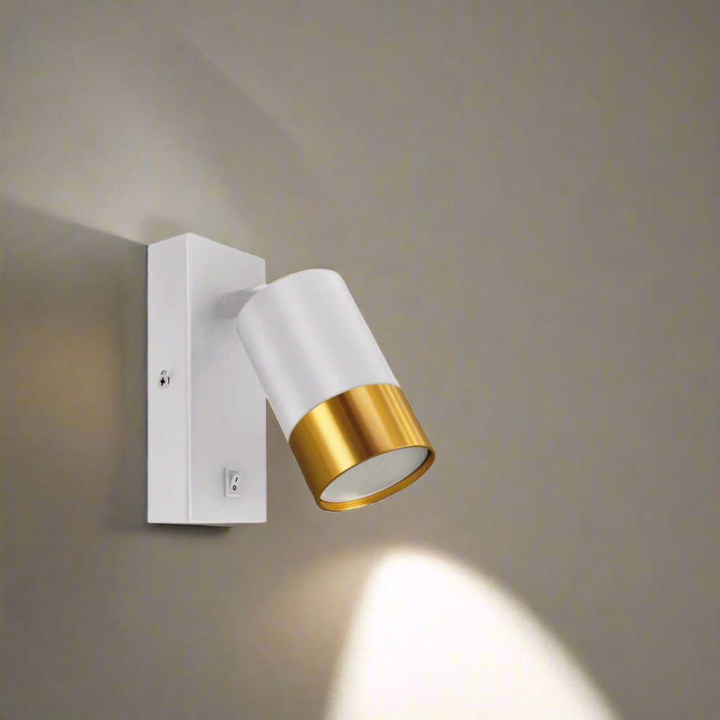 Puzon's elegant and stylish finish makes it the ideal accent to any room. It will look perfect in both traditional and modern environments. It has an adjustable head so you can set the spot light according to your preferences and also a convenient on and off switch making it idea for a reading or bedside light. For longevity and durability, the lamp is constructed of aluminium that has been powder coated.