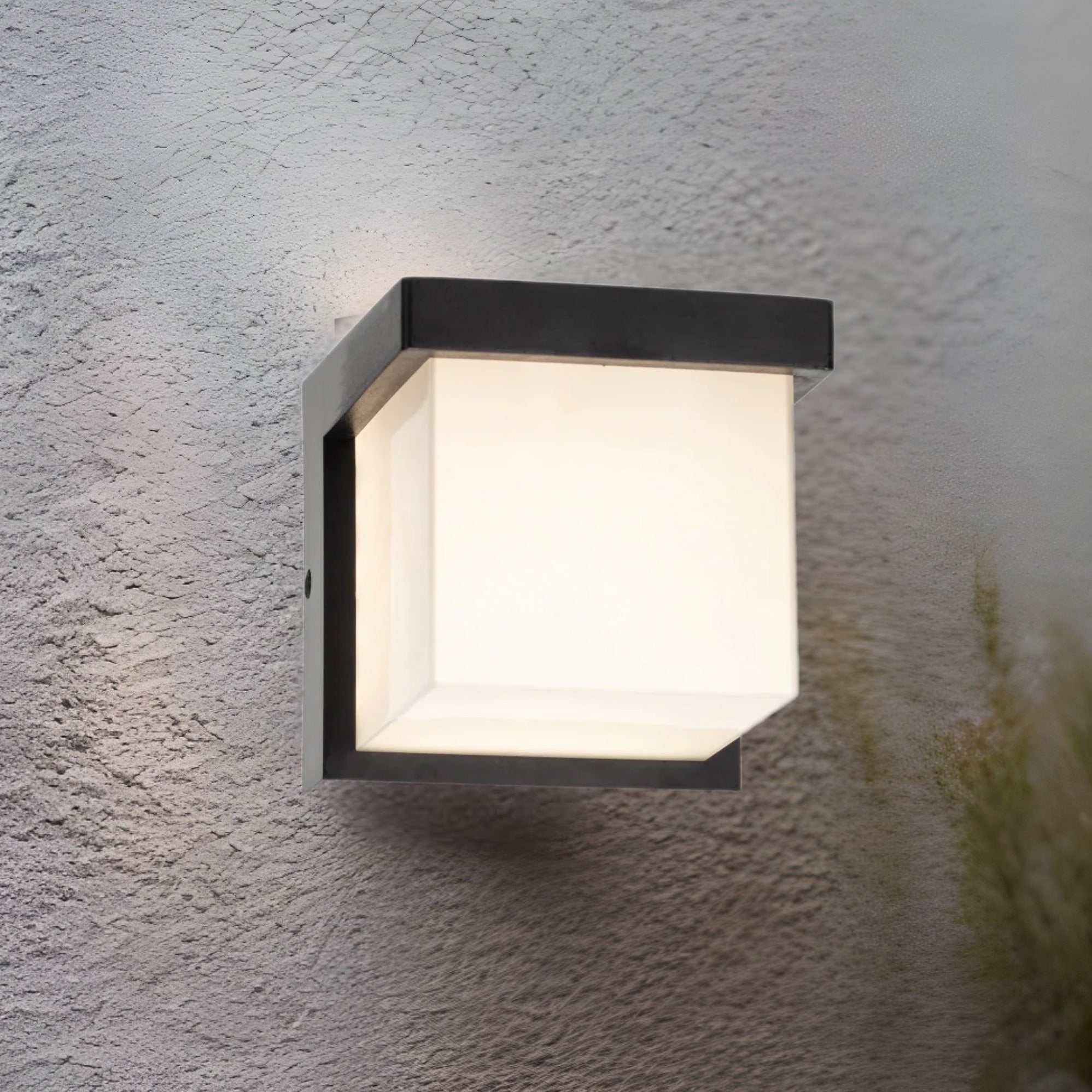 Our Addison black plastic ABS plastic outdoor wall mounted rectangle outdoor light with built in LED's would look perfect in a modern or more traditional home design. Outside wall lights can provide atmospheric light in your garden, at the front door or on the terrace as well as a great security solution. It is designed for durability and longevity with its robust material producing a fully weatherproof and water resistant light fitting.