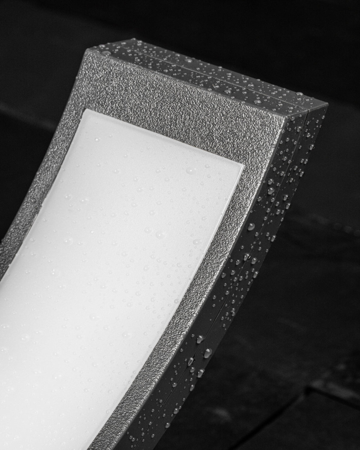 CGC PARIS Grey LED Curved Outdoor Wall Light