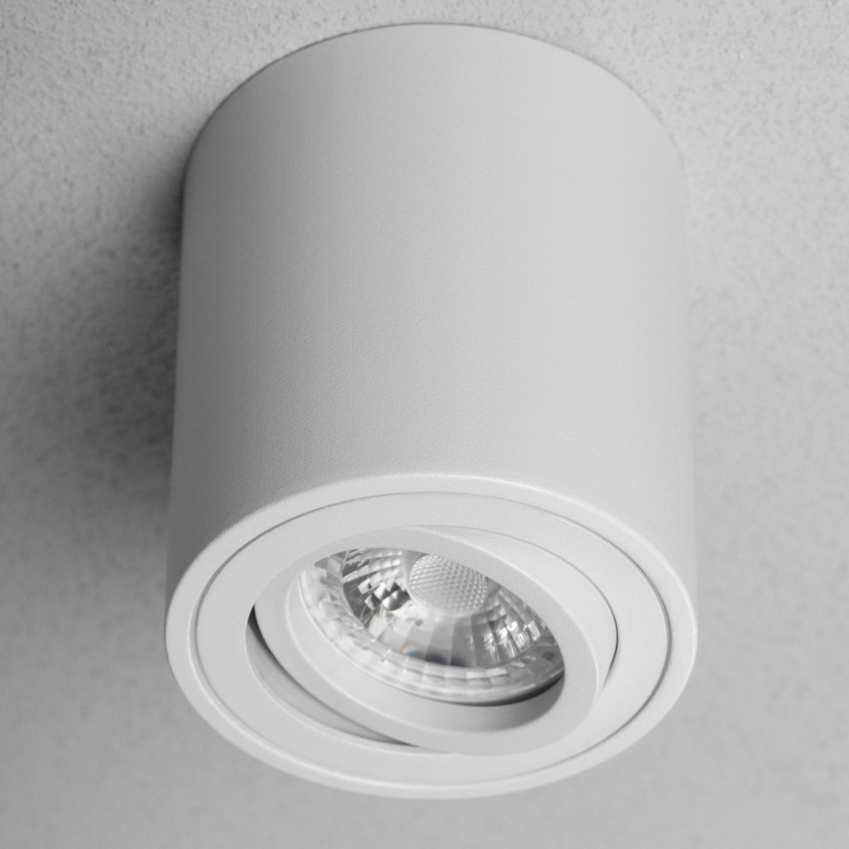 CGC SASHA White Round Surface Mount Tilt Spotlights