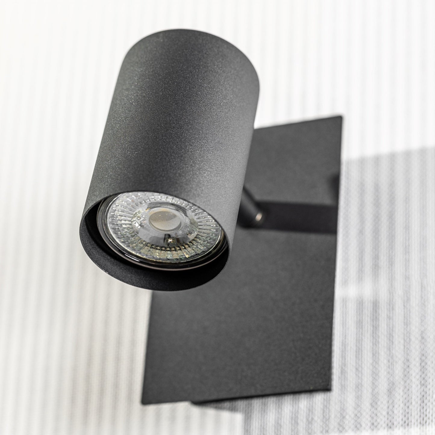 Add an industrial style to your home with the VENETO single spotlight light finished in black. The lamp is also ideal for task lighting due to the adjustable heads providing a focused beam, they would also look great as a pair of bedroom reading lights.