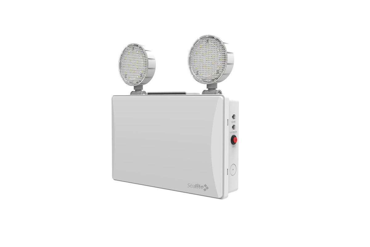 CGC Mini Emergency LED Twin Spot Light White Finish