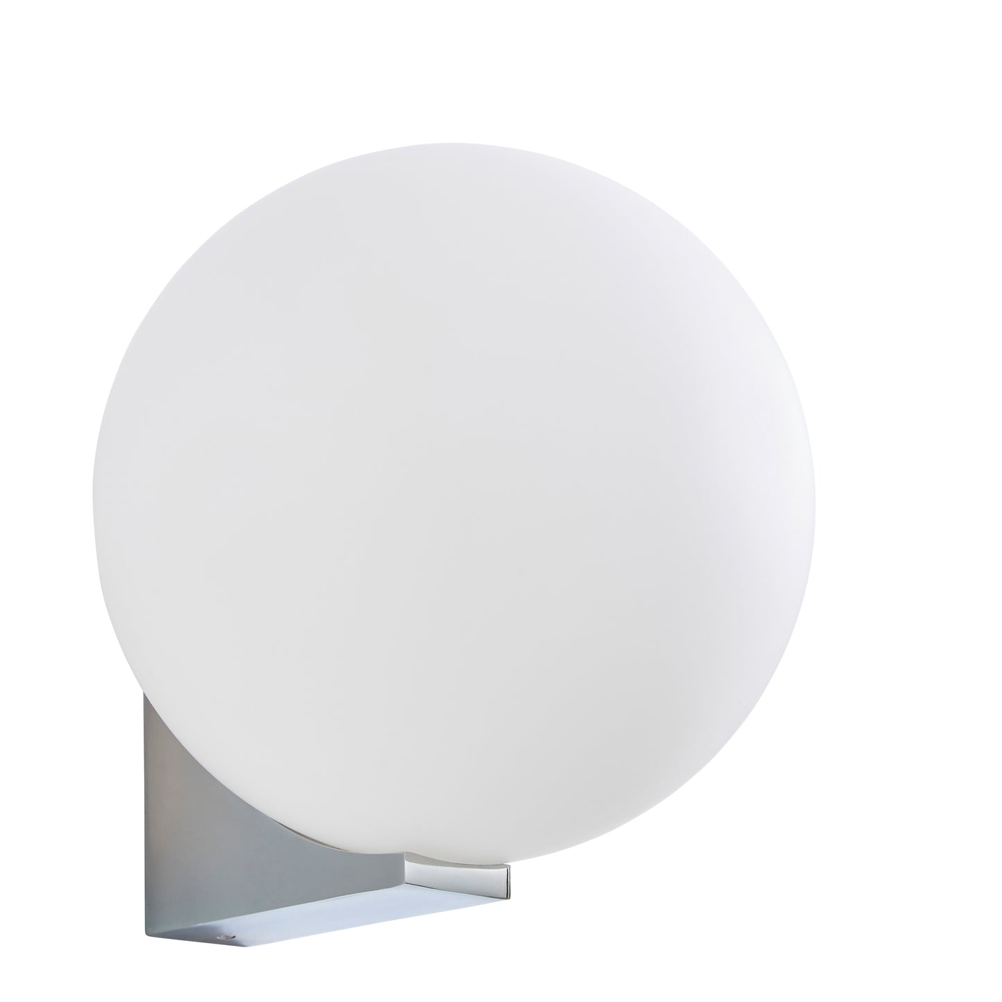 Our Jasper chrome wall light with white opal glass diffuser adds a touch of opulence and luxury to the walls of your home. The modern light fitting would look perfect installed next to a mirror, on corridors or hallways, bedside and living rooms, this light also has IP44 protection making it suitable for all bathrooms.