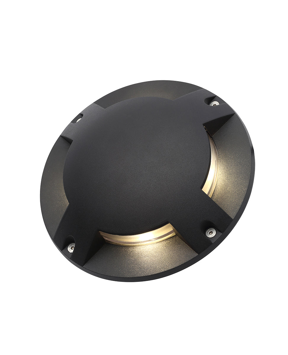 Our Apollo black outdoor surface mount ground light would look perfect in a modern or more traditional home design. Outside lights can provide atmospheric light in your garden, at the garden pathways or on the terrace as well as a great security solution. It is designed for durability and longevity with its robust material producing a fully weatherproof and water resistant light fitting.