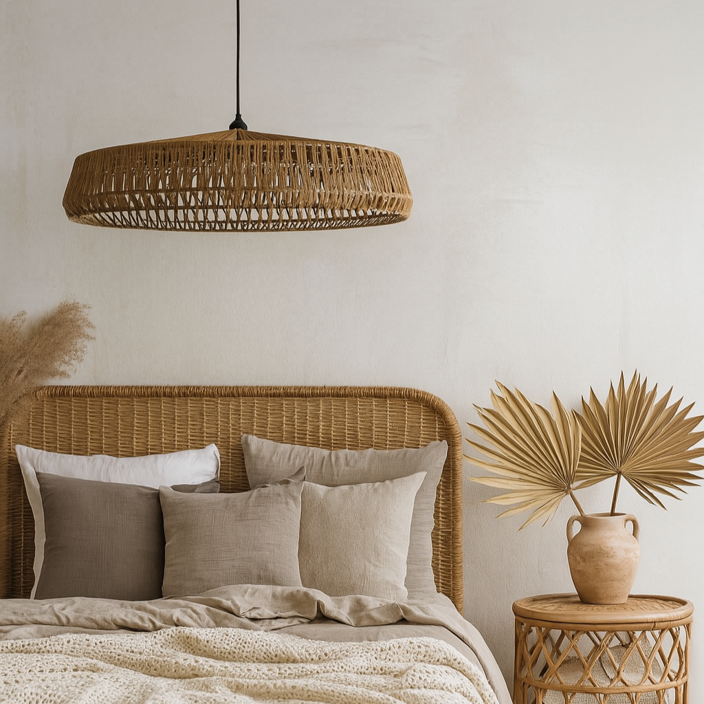 CGC Extra Large 70cm Natural String Woven Round Easy Fit Lampshade
