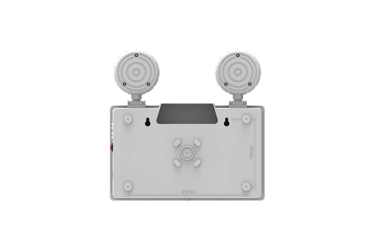 CGC Mini Emergency LED Twin Spot Light White Finish