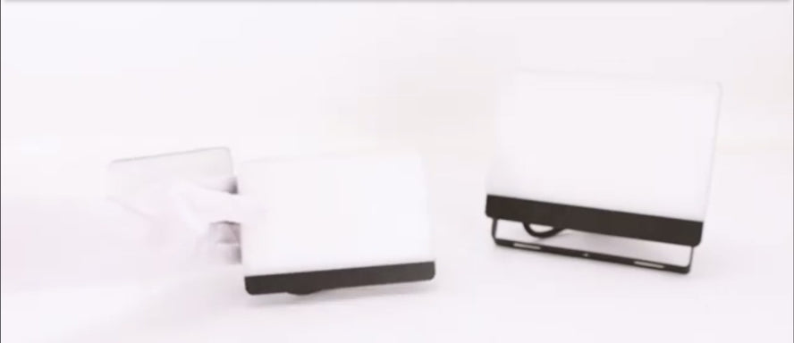 Load video: CGC PARRY 15W LED Floodlight Black Body with Full Front White Opal Diffuser 1300lm 4000k