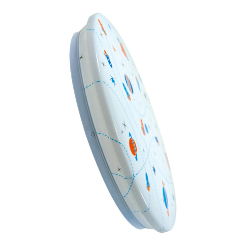 CGC ACEY Large Round Children's Bedroom Ceiling LED Light Space Planet Rocket LED Flush Mount