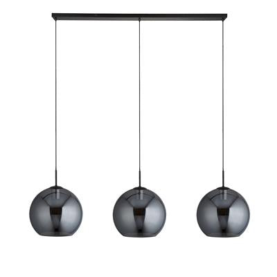 CGC AMSTERDAM Black Metal & Smoked Glass Ceiling Pendant Light