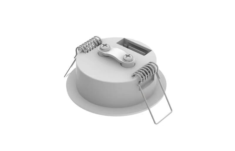 CGC Recessed Round White IP20 Emergency Downlight with Changeable Corridor and Open Area Lens